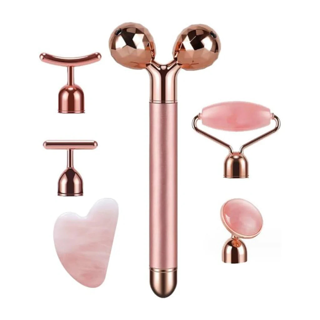 Royal Rushe Rose Quartz Facial Massage Set